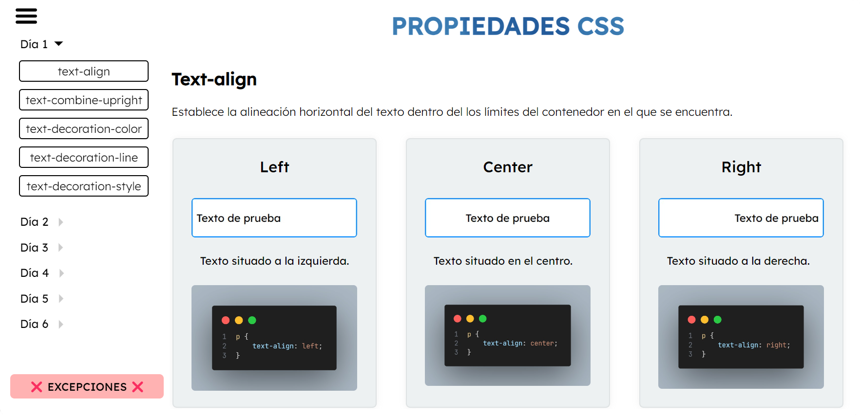 Propiedades CSS